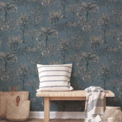 Superfresco Easy Wanderlust Blue Tropical Metallic Effect Smooth Wallpaper -Home Paint Store superfresco easy wanderlust blue tropical metallic effect smooth wallpaper5011583532135 21i