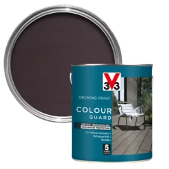 V33 Colour Guard Matt Gun Metal Decking Paint, 2.5L