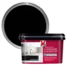 V33 Renovation Quartz Black Satinwood Cupboard & Cabinet Paint, 2L -Home Paint Store v33 renovation quartz black satinwood cupboard cabinet paint 2l3153895181112 02c bq