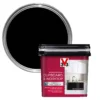 V33 Renovation Quartz Black Satinwood Cupboard & Cabinet Paint, 750ml 2 V33 Renovation Quartz Black Satinwood Cupboard & Cabinet Paint, 750ml -Home Paint Store v33 renovation quartz black satinwood cupboard cabinet paint 750ml3153895181013 02c bq
