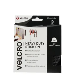 Velcro Brand Black Hook & Loop Tape (L)2.5m (W)50mm -Home Paint Store velcro brand black hook loop tape l 2 5m w 50mm5030610602450 08c bq
